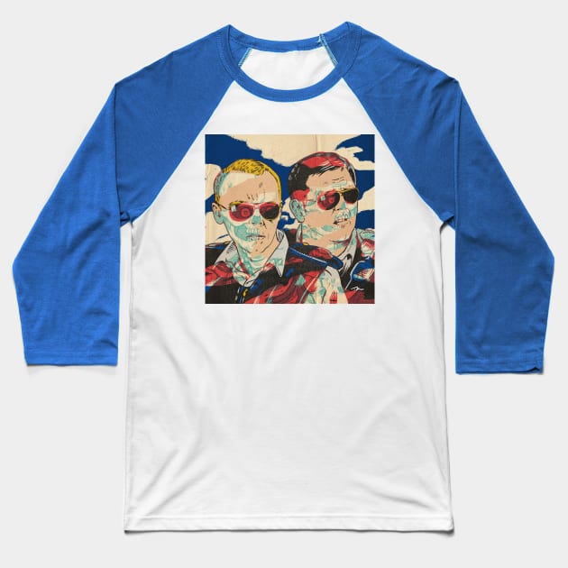 Hot Fuzz Baseball T-Shirt by Travis Knight